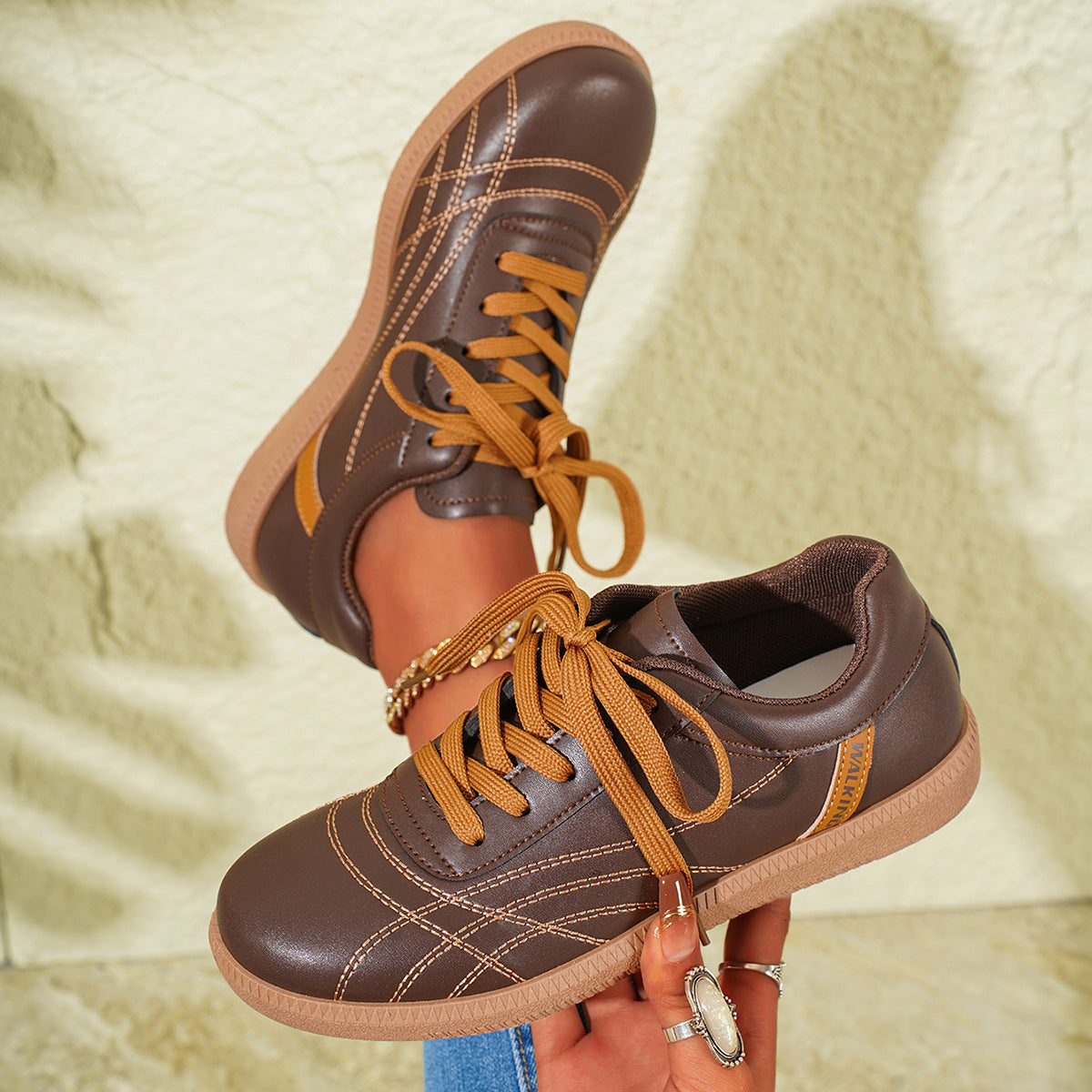 Dsjala - Retro Lace-up Shoes