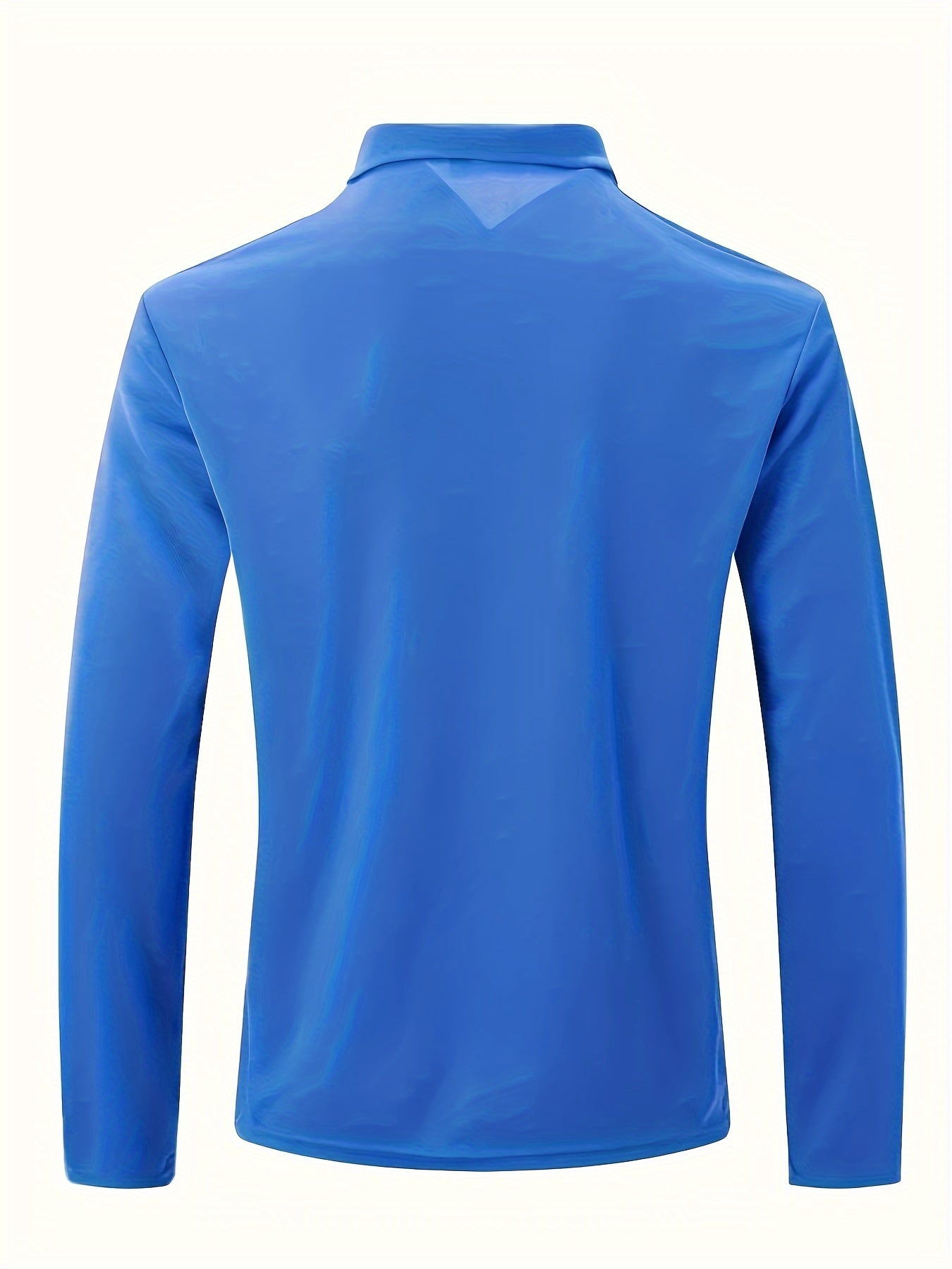 Daan | Effen polo shirt met lange mouw