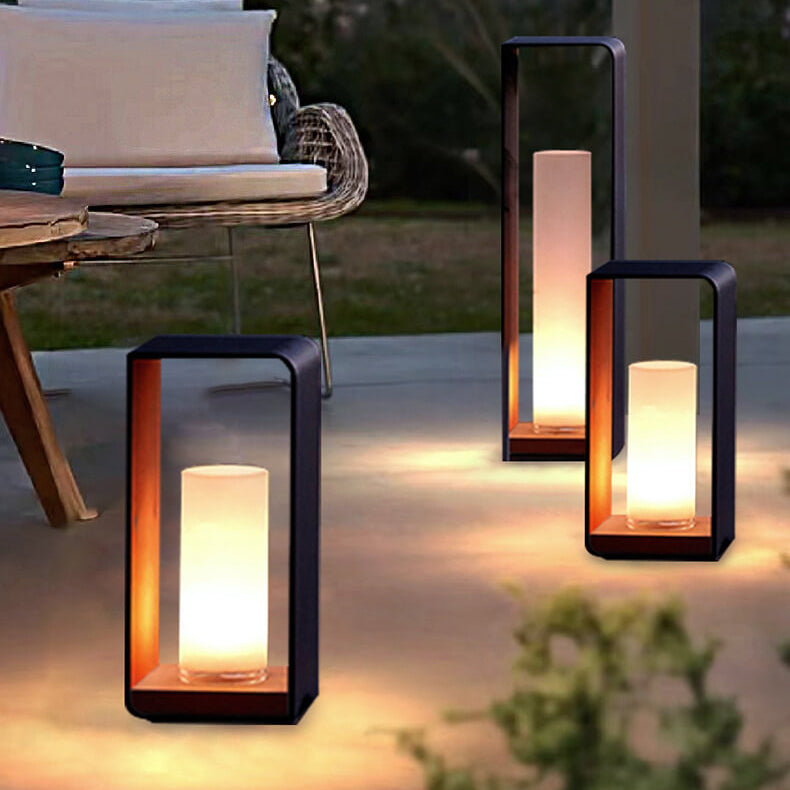Donrain - Minimalist Square Frame LED Waterproof Lawn Light