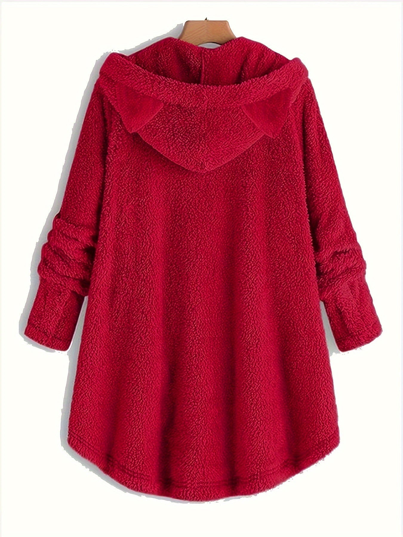 Sophie | Pluche hoodie met kattenprint