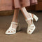 Lala - Square Heel Sandals with Platforms