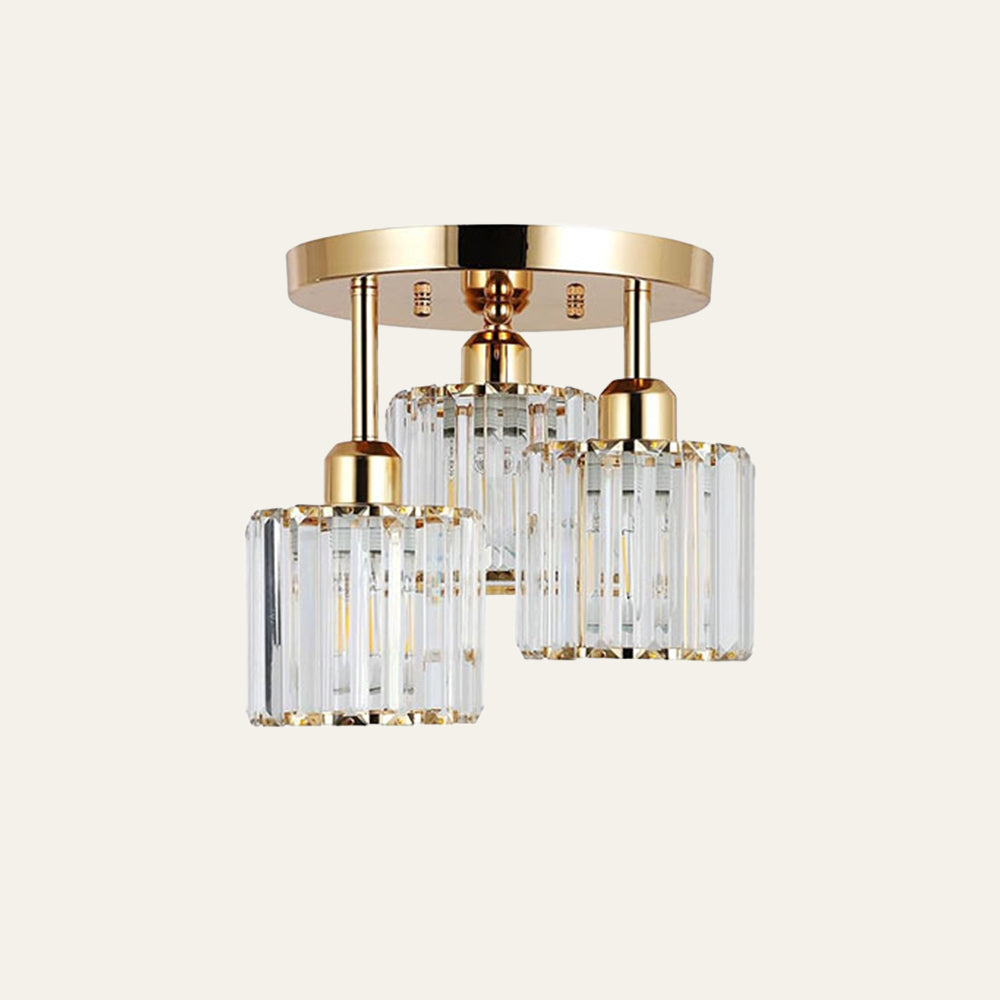 Lyvra – 3 Light E27 Glass Ceiling Lamp
