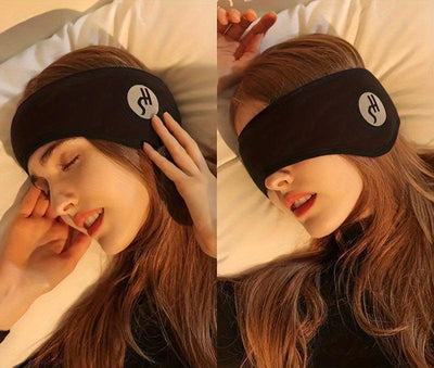 Cotton sleep mask with noise-reducing earplugs and earplug set