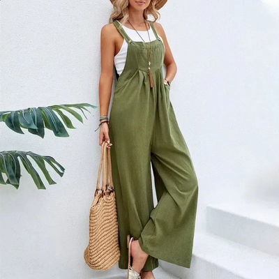 Airy Women's Jumpsuit with Wide Legs – Casual Overall Look 