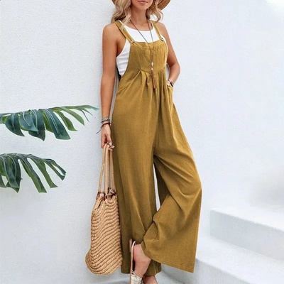 Airy Women's Jumpsuit with Wide Legs – Casual Overall Look 