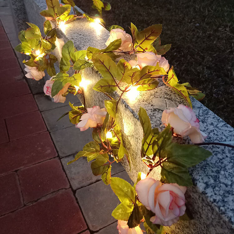 Solara - Solar Waterproof Shockproof Rose LED String Lights
