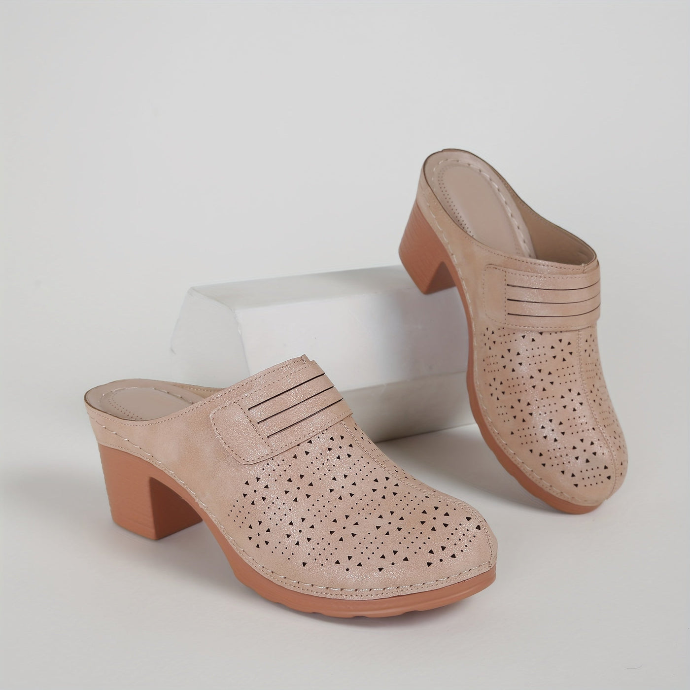 Nina | Dames sandalen met dikke hak