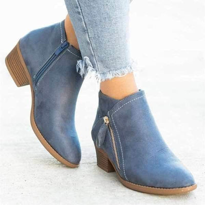 Leather orthopedic boots for women