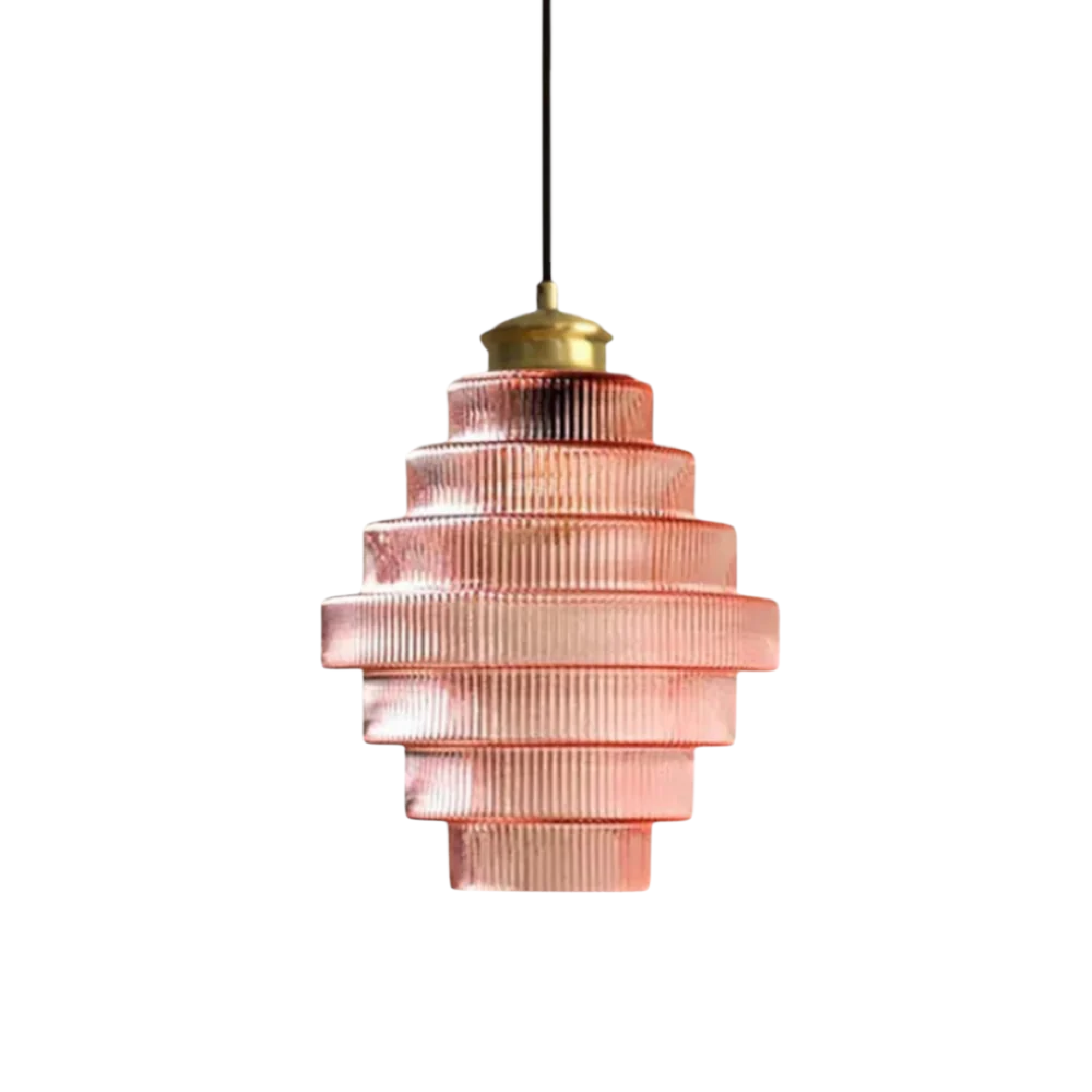 Vindan - Vintage Tiered Glass Hanging Lamp