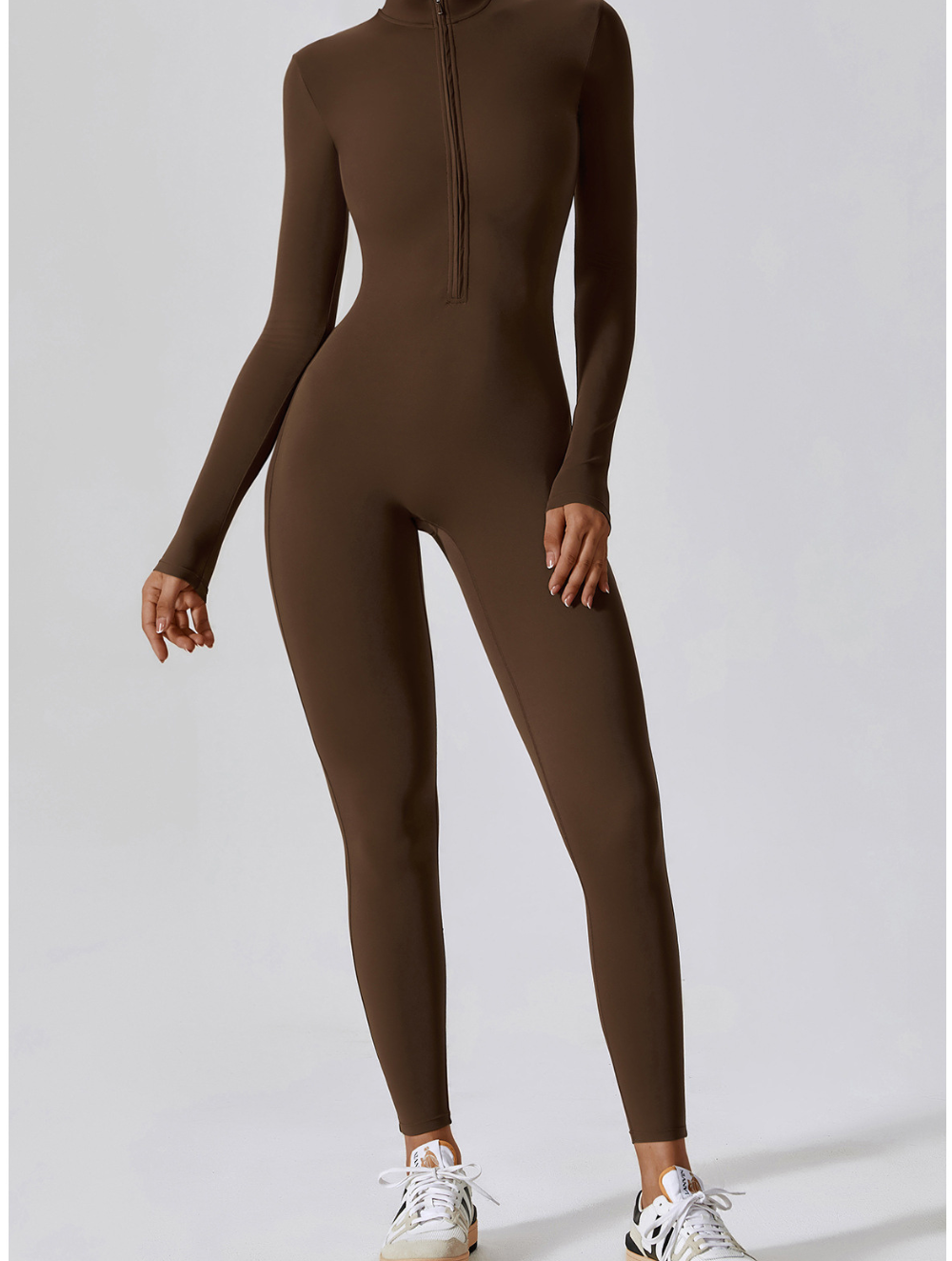 Fayenne - Shaping Yoga Fitness Jumpsuit met Lange Mouwen