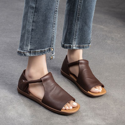 Kamila - Chic handmade sandals with Velcro straps