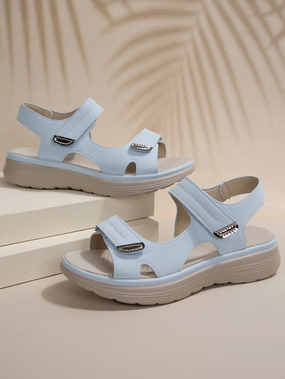 Kara - high heel sandals with velcro