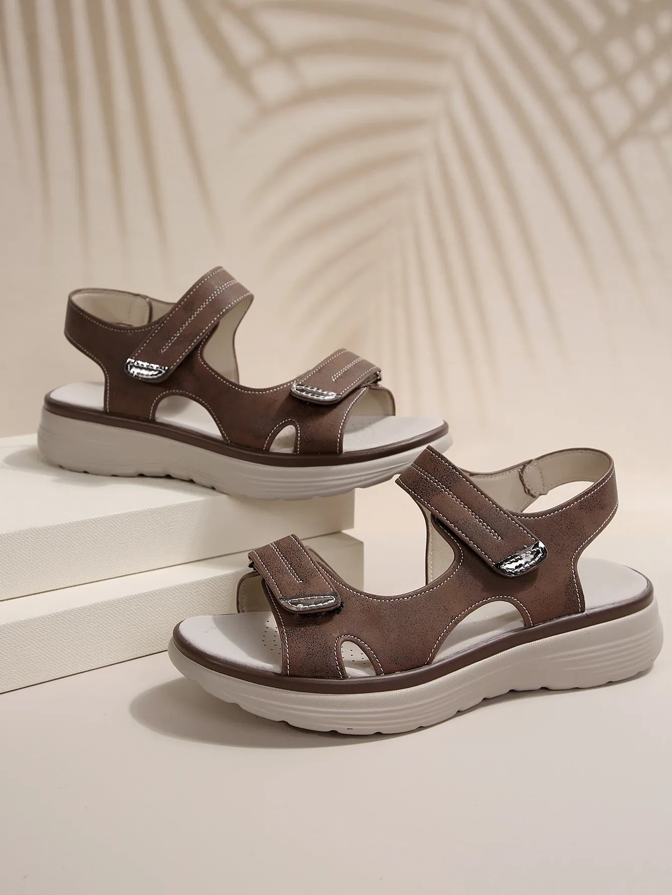 Kara - high heel sandals with velcro
