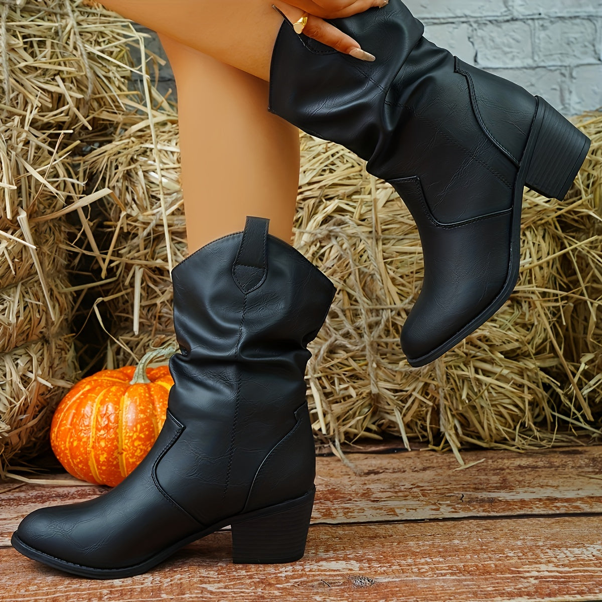 Vera | Chunky cowboylaarzen met hak