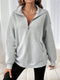 Sophie | Casual sweatshirt met rits en slant pockets