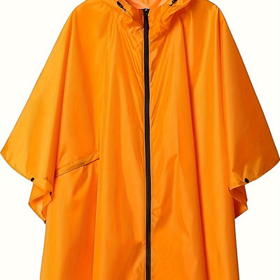 Nina | Waterdichte damesregenponcho met capuchon en zakken