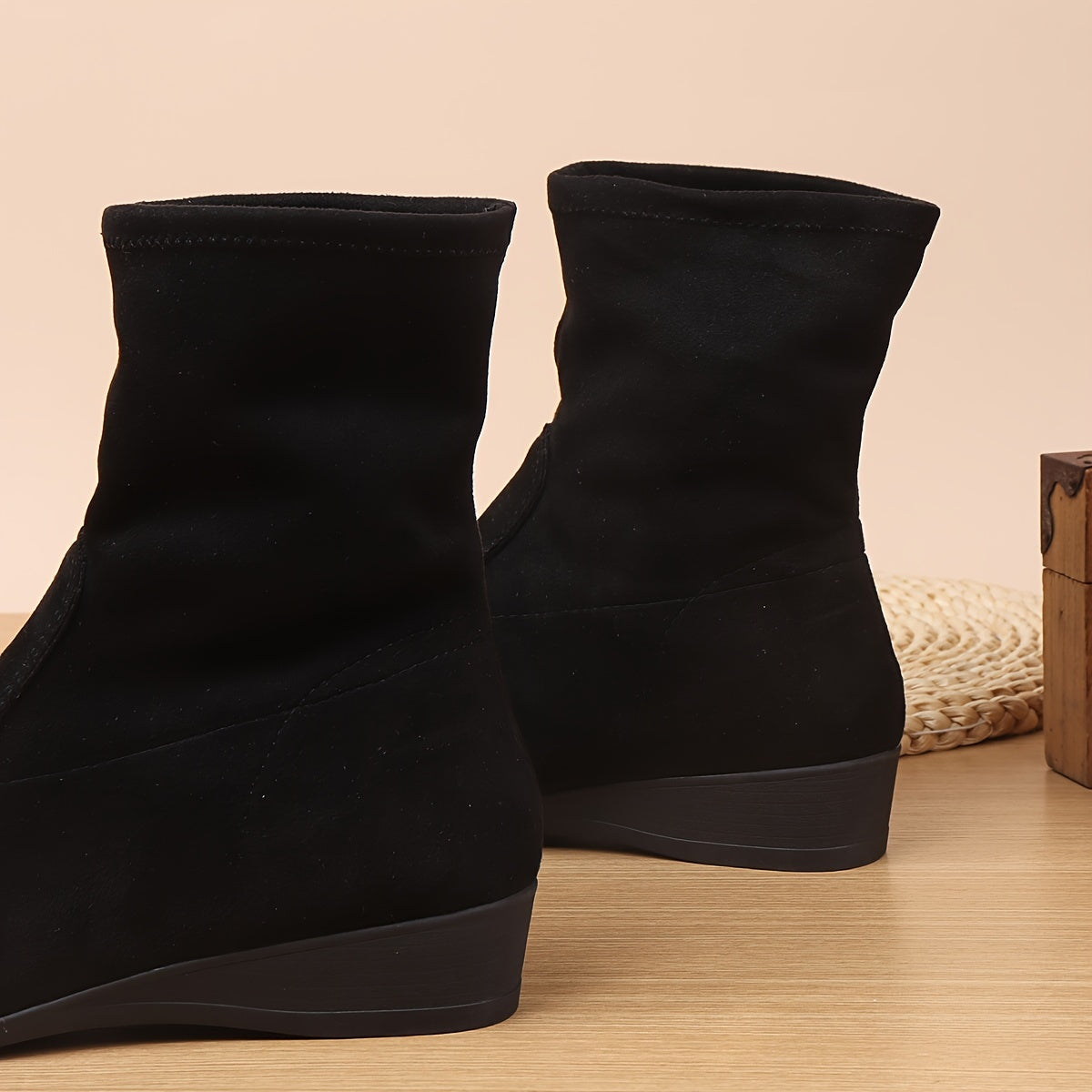 Lize | Black cotton women's boots