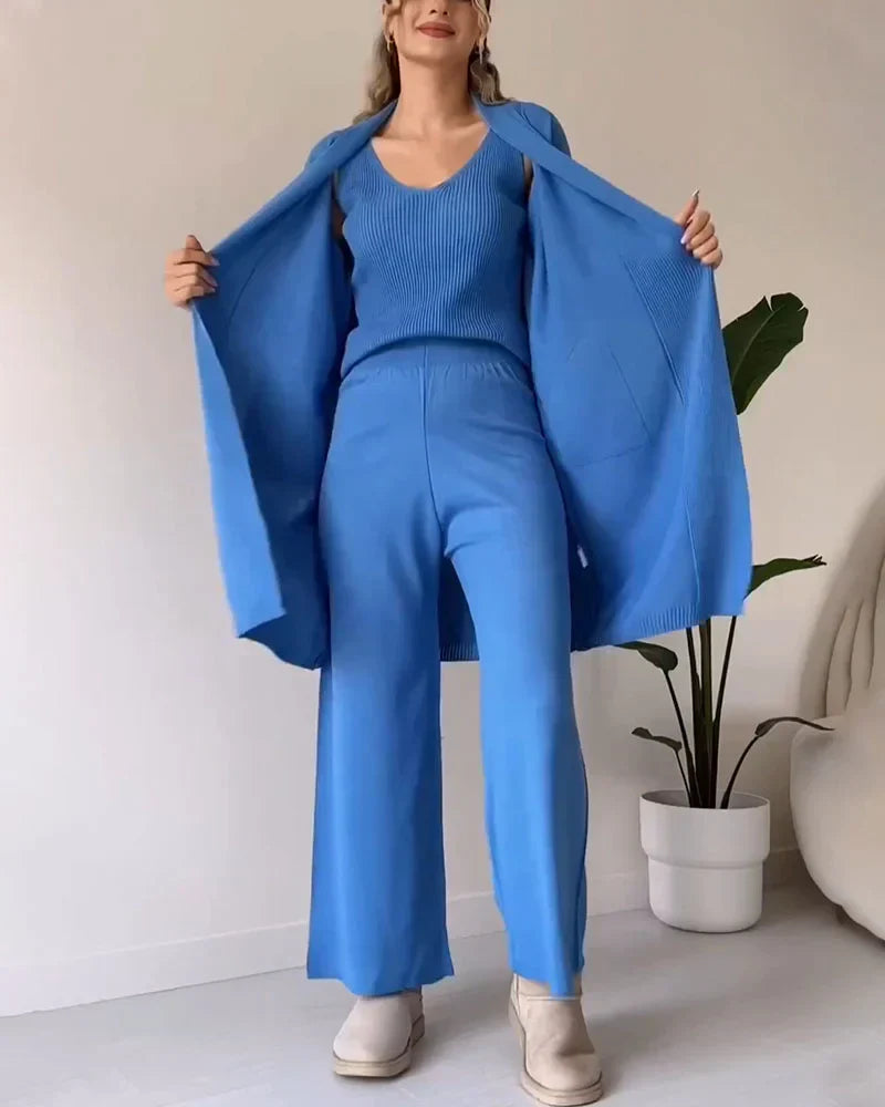 Erica - Elegante 3-delige Gebreide Set voor Vrouwen