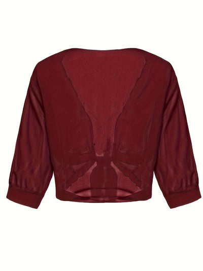 Katie – Airy Blouse with Open Front