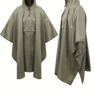 Sophie | Waterdichte lichtgewicht regenponcho met capuchon en zak