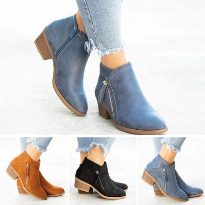 Leather orthopedic boots for women