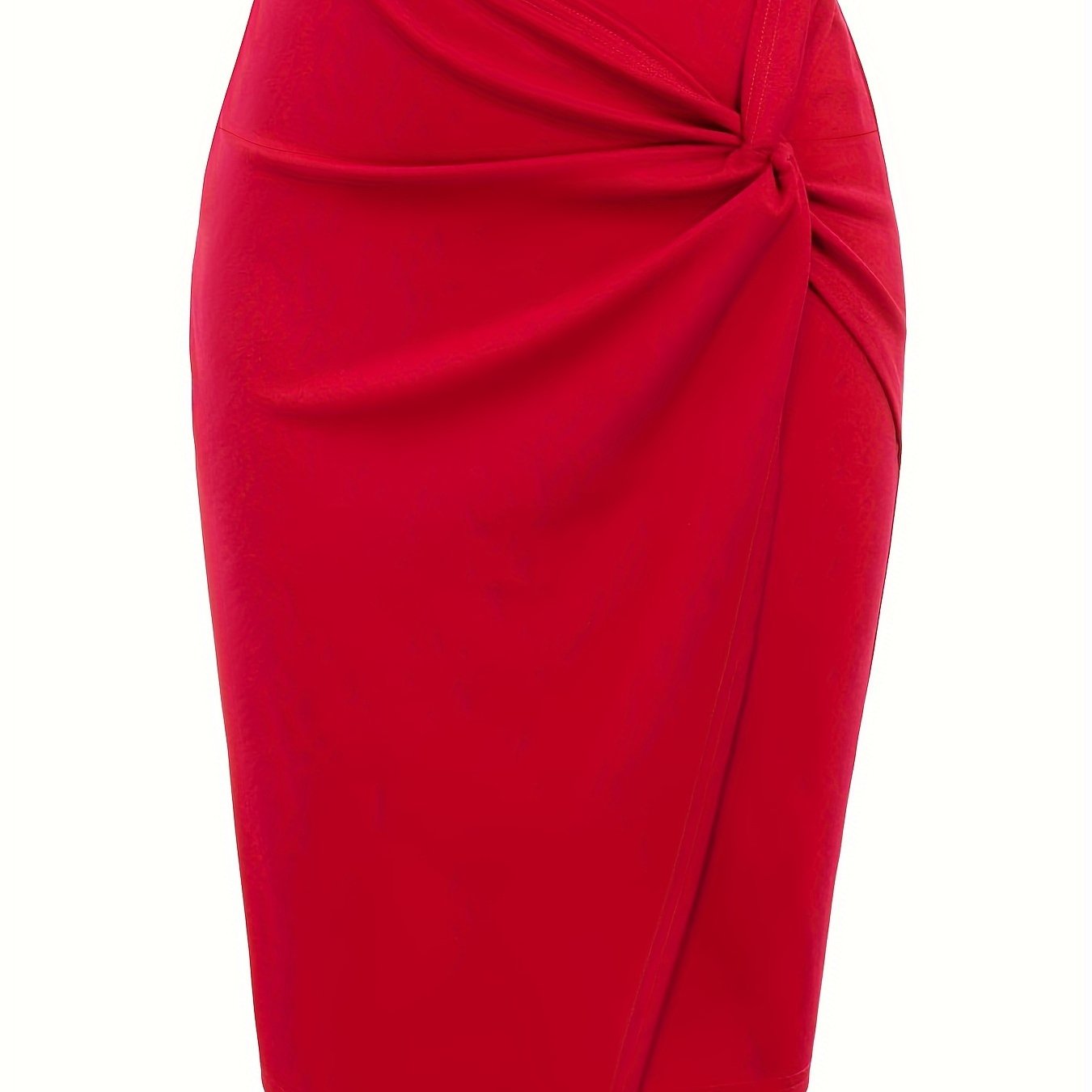 Emma | Sturdy skirt with a twisted front and wrap hem