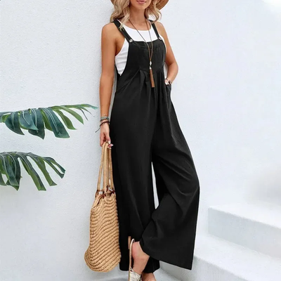 Airy Women's Jumpsuit with Wide Legs – Casual Overall Look 