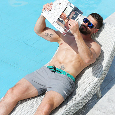 Loose men's swimming trunks Quick-drying shorts 