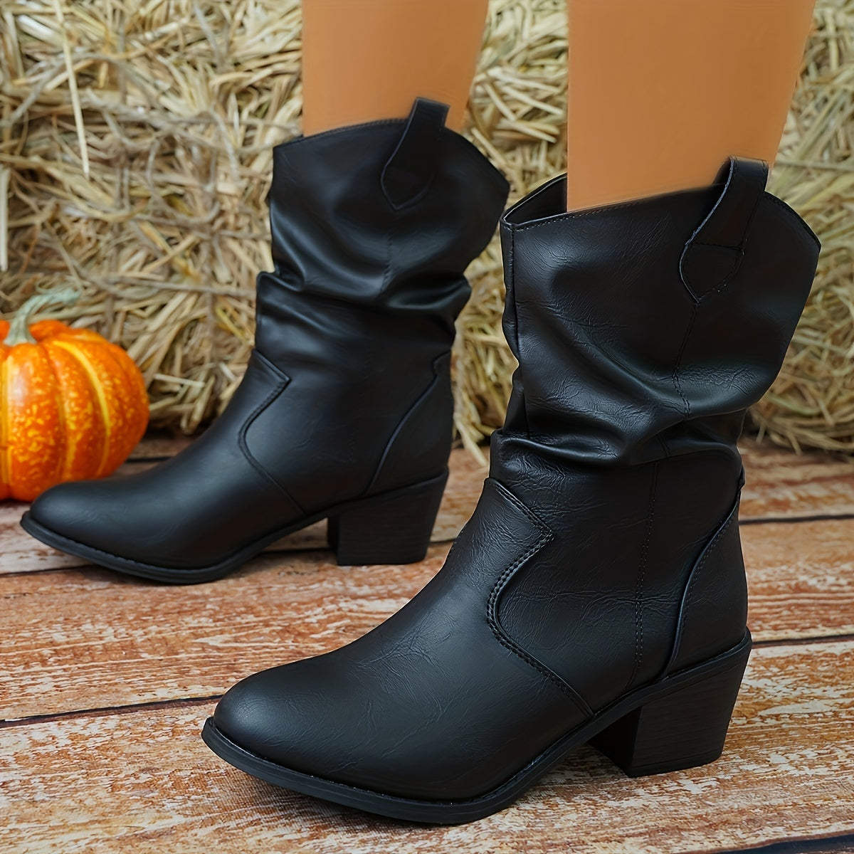 Vera | Chunky cowboylaarzen met hak