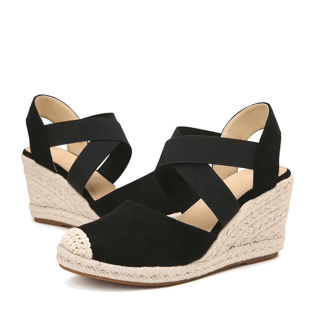 Nina | Dames espadrilles met sleehak