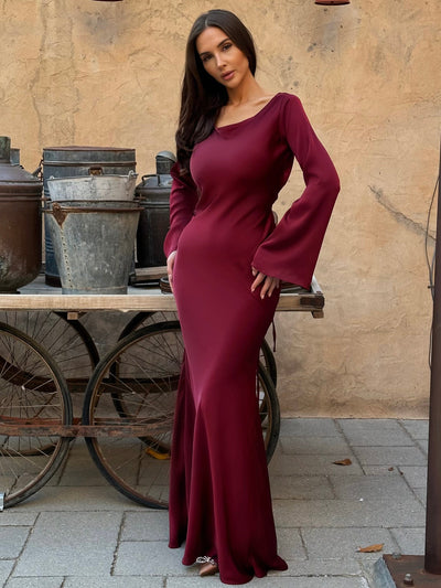 Merliah - Lange Mouwen Gown Voor Dames - Klassiek & Tijdloos