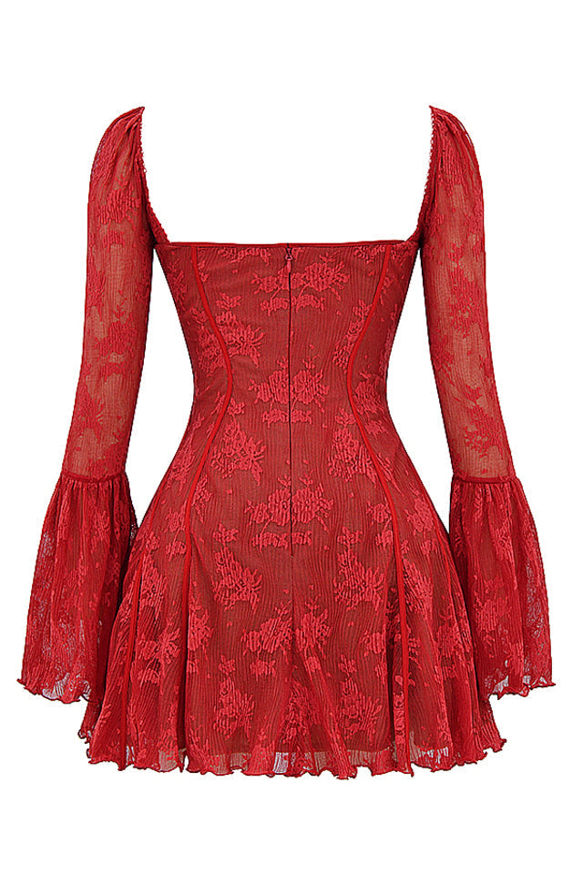 Sabrina - Vintage jurk met lange mouwen voor Vrouwen