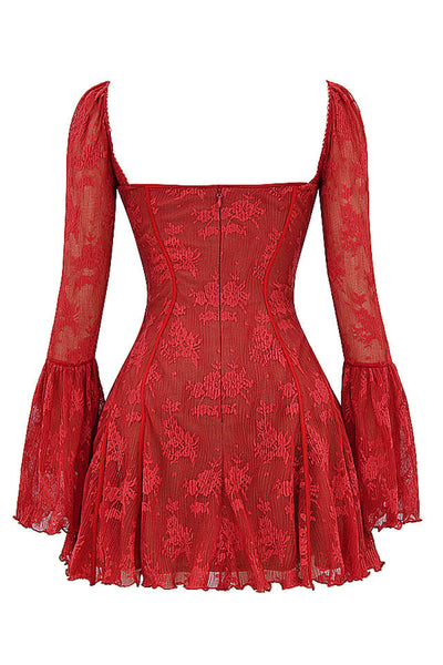 Sabrina - Vintage jurk met lange mouwen voor Vrouwen