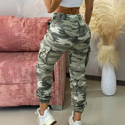 Jennifer - Ultra-Stretch camouflage print pants