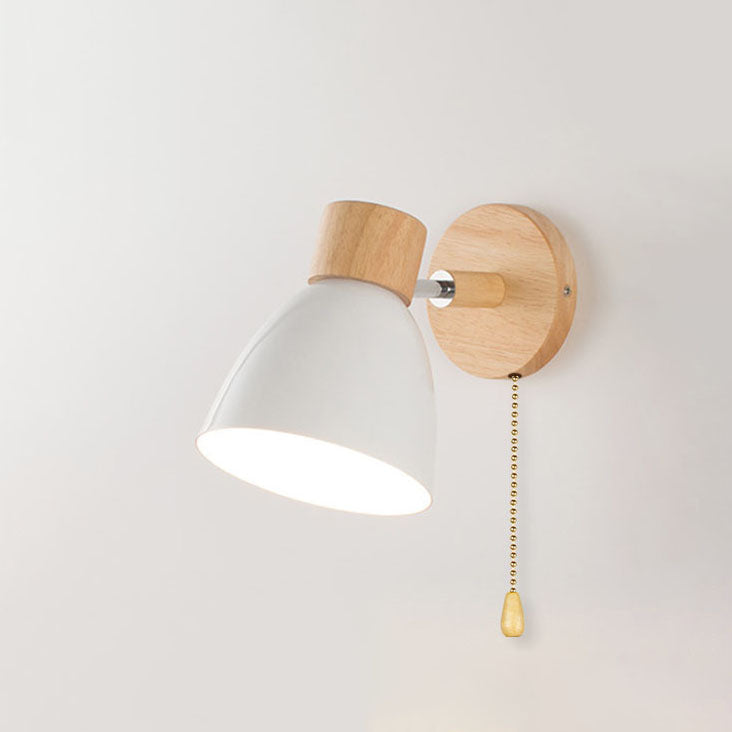 Nelvira – Minimalist Wooden Cone LED Wall Light