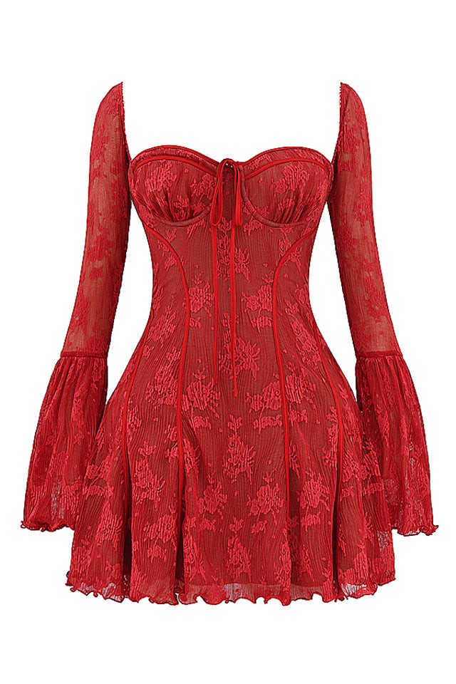 Sabrina - Vintage jurk met lange mouwen voor Vrouwen