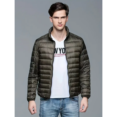 Kees - Lightweight warm jacket with zipper and stand-up collar