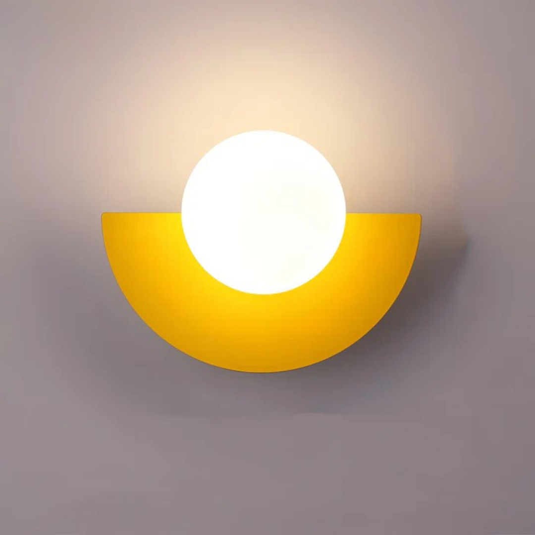 Doniar – Modern Minimalist Glass Globe LED Wall Sconce 1 Light