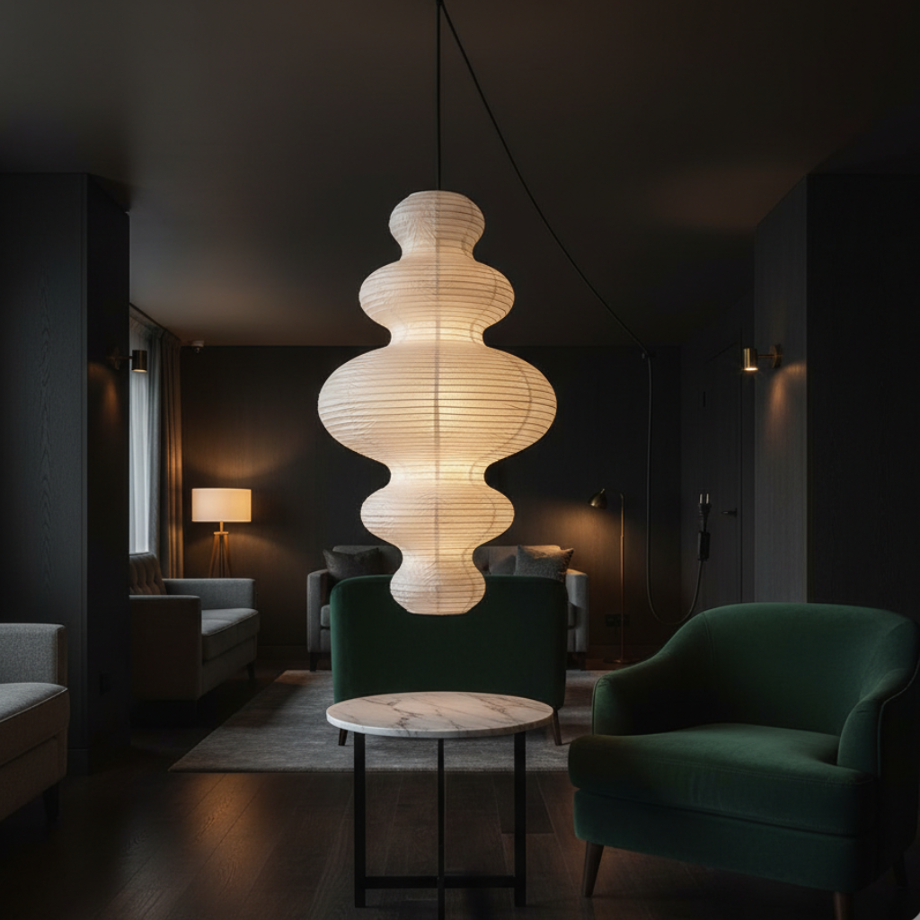 Akaria - Handcrafted Rice Paper Pendant Lamp for Kitchen Lighting