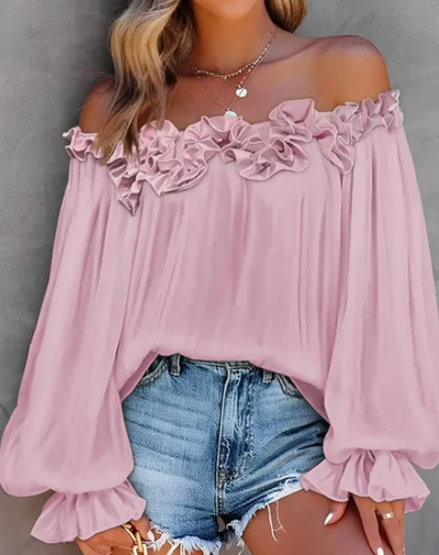 Elodie - Off-Shoulder Ruffle Blouse