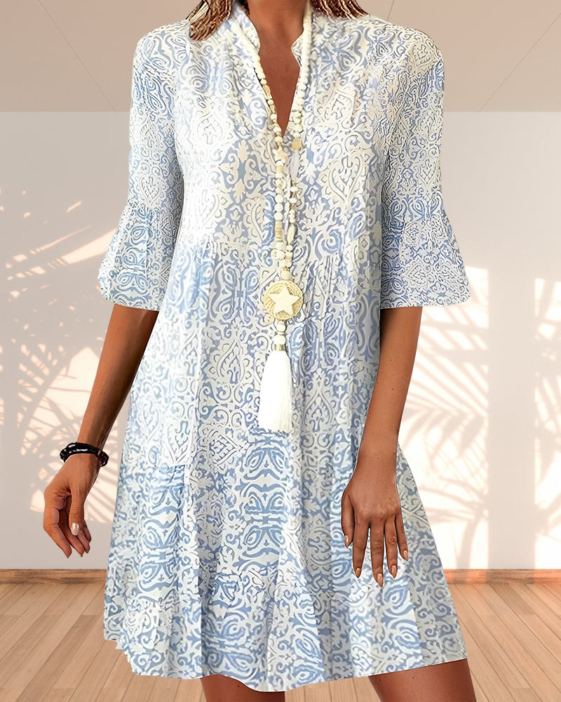 Elegante Mini Jurk met Print