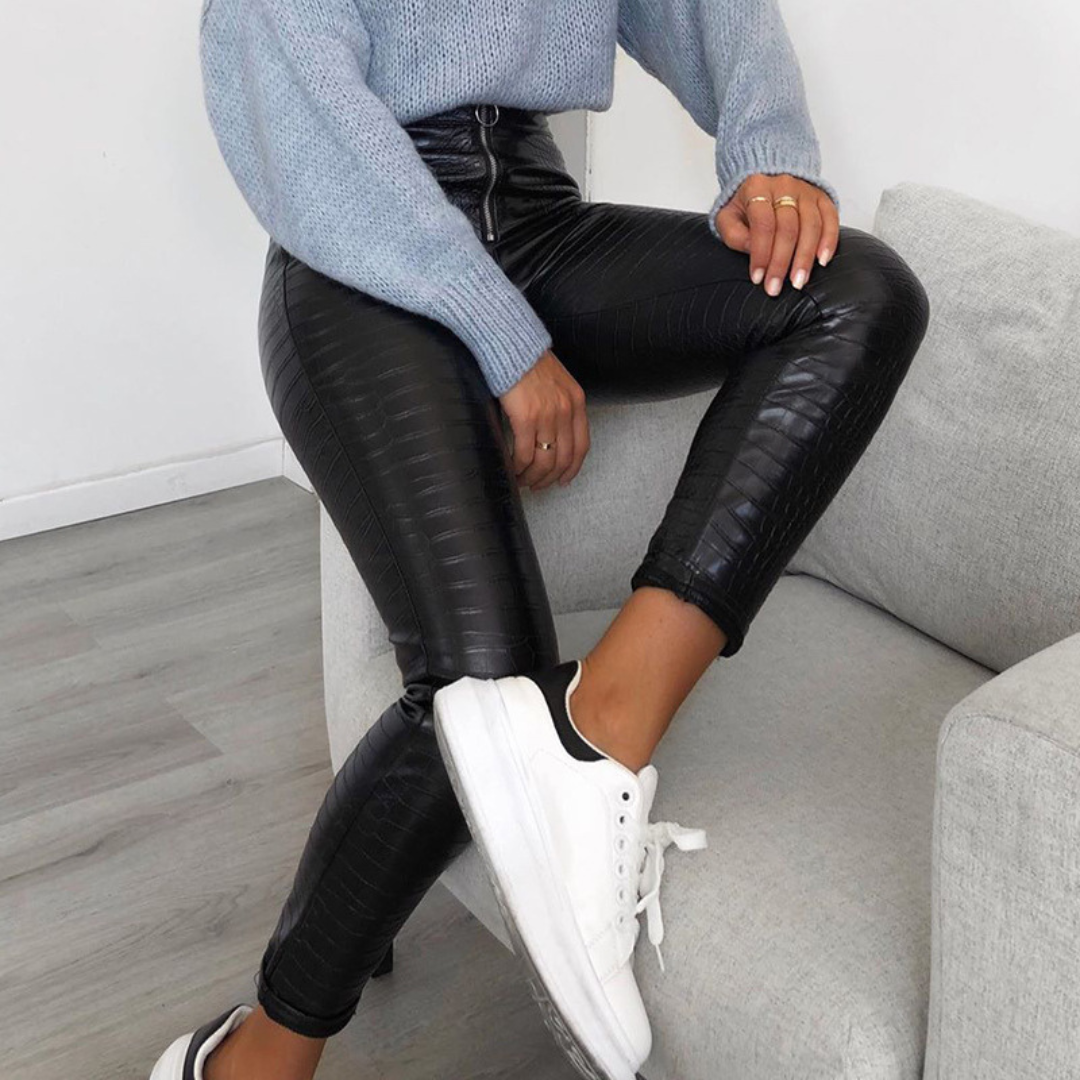 Vitha - Moderne Dierenhuid Broek voor Vrouwen