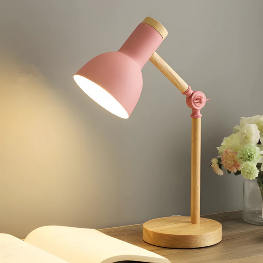 Velorienn – Adjustable LED Table Lamp Wood And Metal