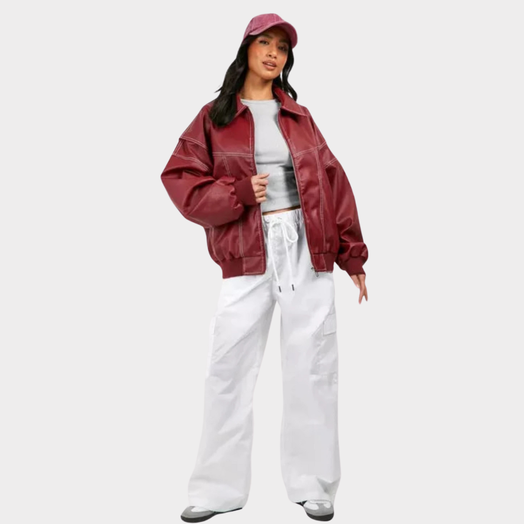 Elina - Oversized Bomber Jacket