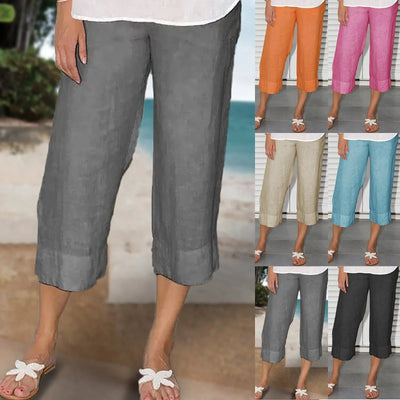 Quai | Casual linnen broek