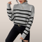 Lucy - Striped turtleneck with long sleeves