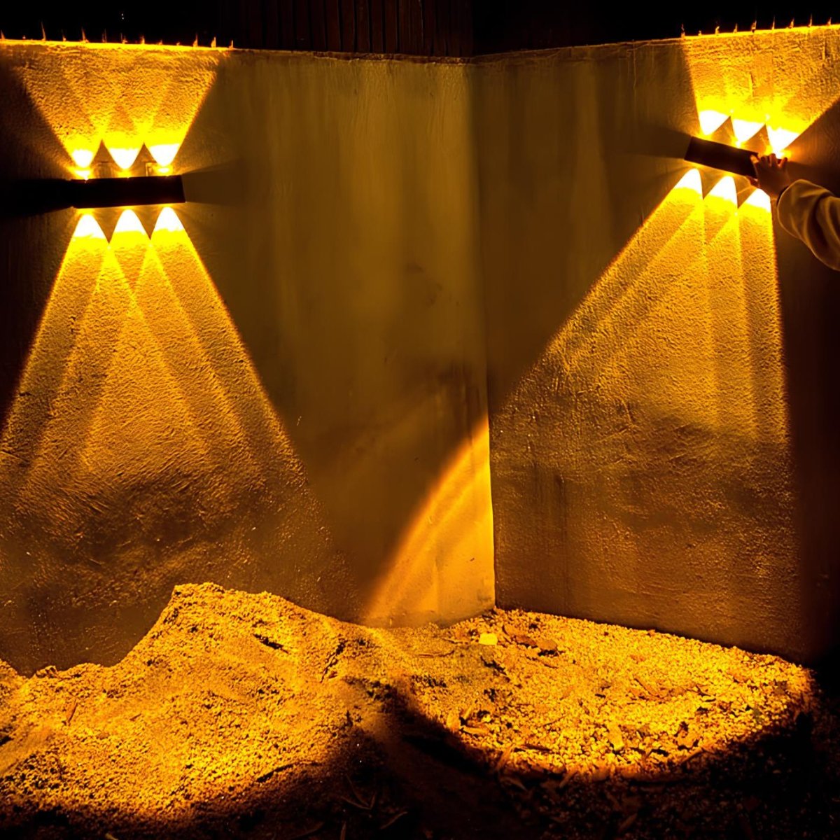 Aurivex - Solar LED Wall Light Warm White Outdoor