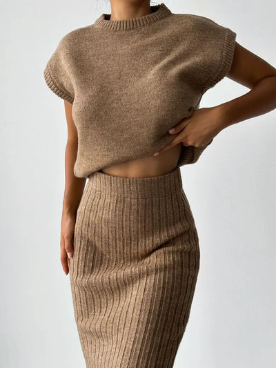 Abigalia - Moderne Gebreide Set voor Vrouwen