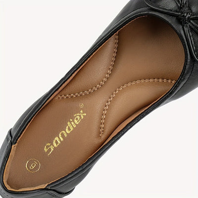 Sophie | Elegante effen balletschoenen met strik