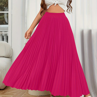 Lotte | Pleated plain loose skirt